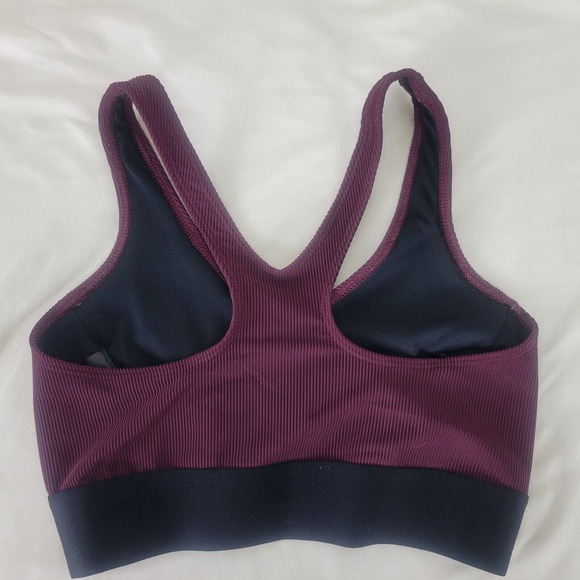 Heroine Sport Womens Sports Bra Size Small Plum Racerback Wireless Activewear - Picture 5 of 11